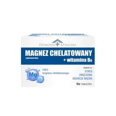 Domowa Apteczka Magnez Chelatowany + Witamina B6, 60 tabl.