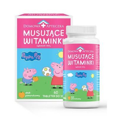 DOMOWA APTECZKA Musujące Witaminki świnka peppa, 60tabl.