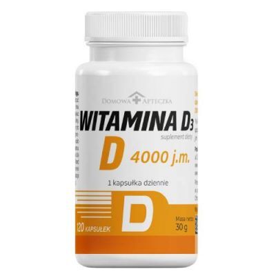 Domowa Apteczka Witamina D3 4000 j.m, 120 kaps.