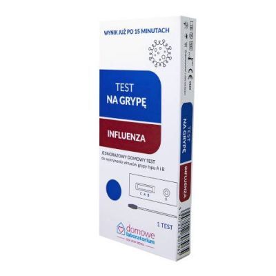 Domowe Laboratorium Test na grypę Influenza, 1szt.