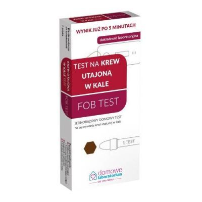 Domowe Laboratorium Test na krew utajoną w kale Fob Test, 1 szt.