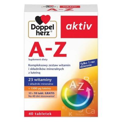 DOPPELHERZ AKTIV A-Z Retard zestaw witamin 40 tabletek