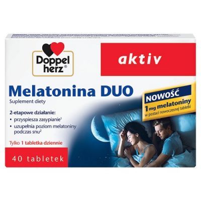DOPPELHERZ AKTIV MELATONINA DUO 40 tabletek
