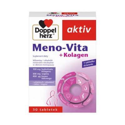 Doppelherz Aktiv Meno-Vita + Kolagen, 30 tabl.