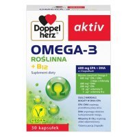 DOPPELHERZ AKTIV OMEGA-3 Roślinna 30 kapsułek odporność