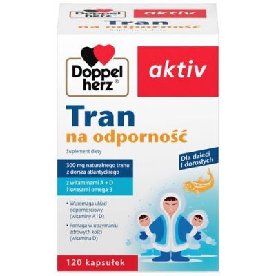 Doppelherz Aktiv Tran na odporność, 120 kaps.