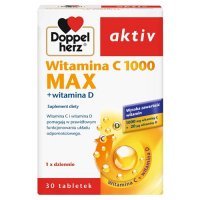DOPPELHERZ AKTIV Witamina C 1000 Max + Witamina D 30 tabletek