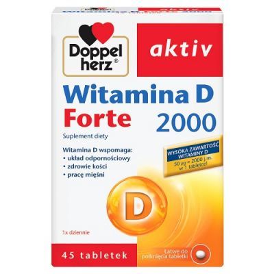 DOPPELHERZ AKTIV WITAMINA D Forte 2000 45 tabletek