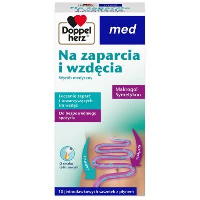 Doppelherz Med Na zaparcia i wzdęcia, 10 sasz.