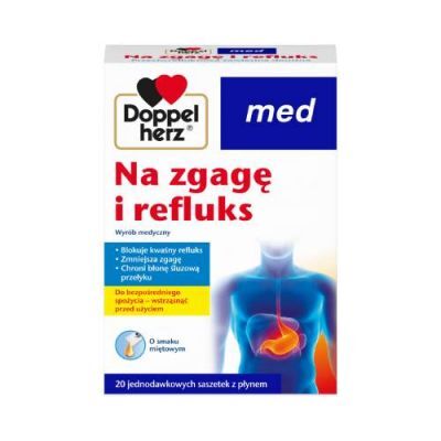 Doppelherz Med Na zgagę i refluks, 20 sasz.