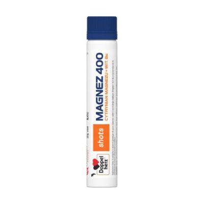 DOPPELHERZ SHOTS Magnez 400 cytrynian magnezu + witamina B6, 25ml