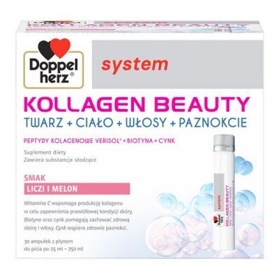Doppelherz system Kollagen Beauty płyn, 30 amp. x 25 ml