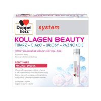 Doppelherz system Kollagen Beauty smak malina i jagoda, 30 amp. x 25 ml