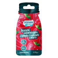 Dosfarm Vita Drażetki odświeżające o smaku truskawki i mięty, 19 g