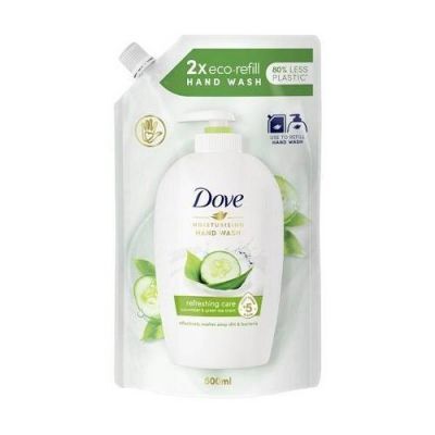 DOVE Refreshing Care Pielęgnujące mydło w płynie Ogórek i Zielona herbata, 500ml (zapas)