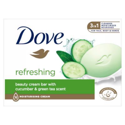 Dove Refreshing Kremowa kostka myjąca Ogórek i Zielona herbata, 90 g