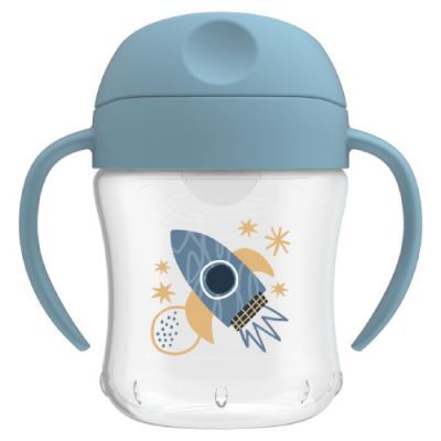 Dr Brown's Kubek niekapek miękki ustnik 6m+ niebieski, 180 ml