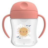 Dr Brown's Kubek niekapek miękki ustnik 6m+ różowy, 180 ml