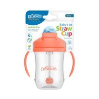 Dr Brown's Kubek Pierwsza słomka koralowy 6m +, 270 ml