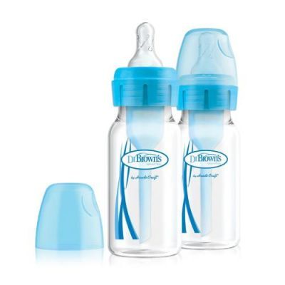 Dr Brown's Options+ Butelka antykolkowa 0m+ Niebieska 120ml, 2szt