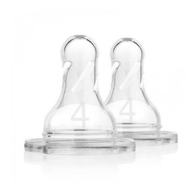 Dr Brown's Options+ Smoczek do butelki z szeroką szyjką level 4 9m+ 2szt.