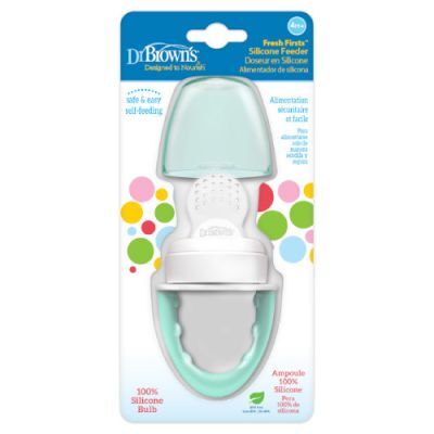 Dr Brown's Silikonowy gryzak do podawania pokarmu zielony