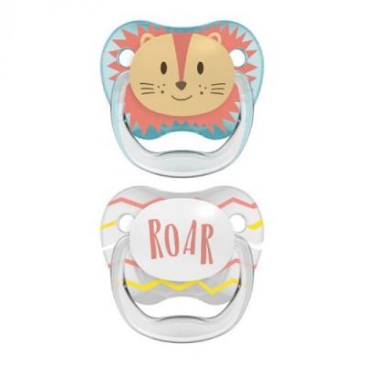 Dr Brown's Smoczek ortodontyczny PreVent 0-6m, niebieski/szary, 2szt.