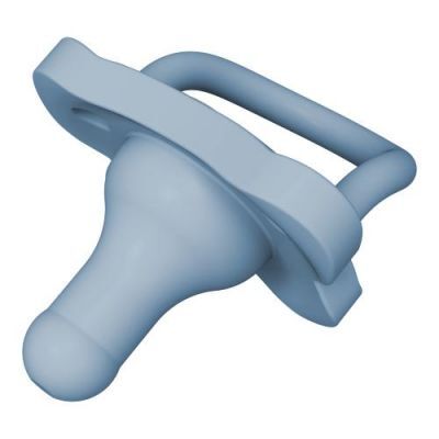 Dr Brown's Standard Smoczek silikonowy o kształcie smoczka do butelki, niebieski, 0-6m