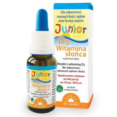 Dr. Jacob's Junior D3 Witamina Słońca, 20 ml