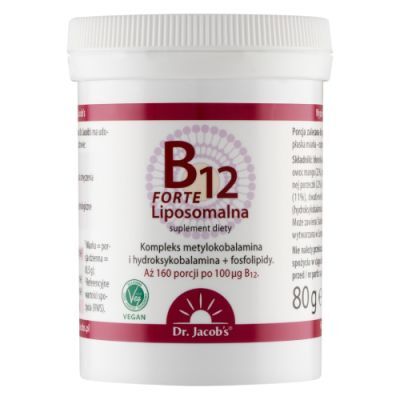 Dr. Jacob's Witamina B12 Liposomalna Forte, 80g