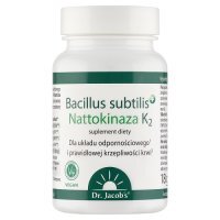DR JACOBS Bacillus subtilis + Nattokinaza K2 60 kapsułek