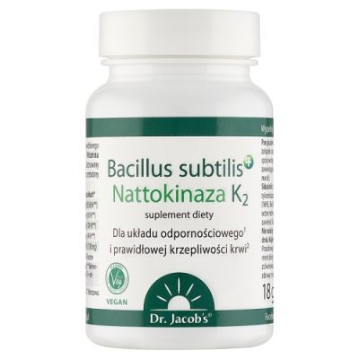 DR JACOBS Bacillus subtilis + Nattokinaza K2 60 kapsułek