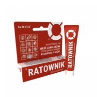 Dr Retter Ratownik biało-czerwony Maść lanolinowa do skóry suchej i wrażliwej, 10 ml