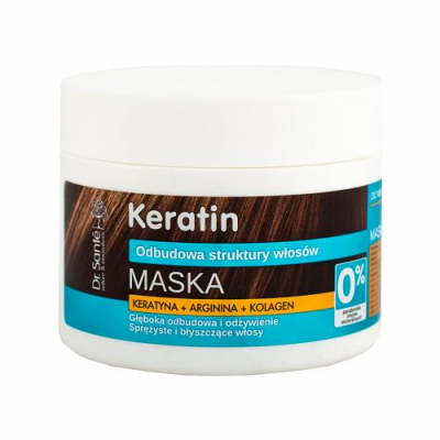 DR SANTE KERATIN maska do włosów z keratyną argininą kolagenem do włosów matowych i łamliwych 300ml