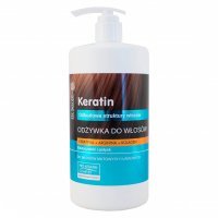 DR SANTE KERATIN odżywka do włosów z keratyną argininą kolagenem do włosów matowych z pompką 1000ml