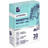 DR VITA Probiotyk Pro 4 Max + selen 0,1 g 30 kapsułek