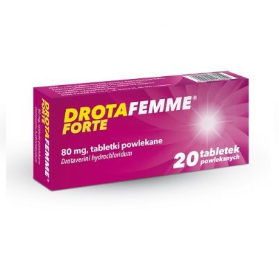 DROTAFEMME FORTE 80 mg 20 tabletek powlekanych bóle brzucha
