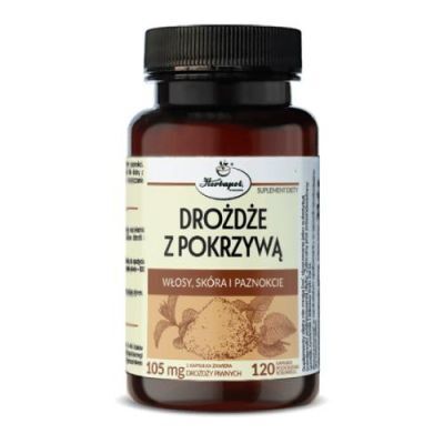 Drożdże z pokrzywą, 120 kaps.