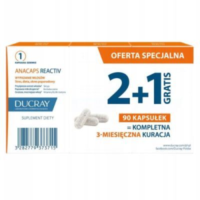 Ducray Anacaps Reactiv, 3 x 30 kaps.