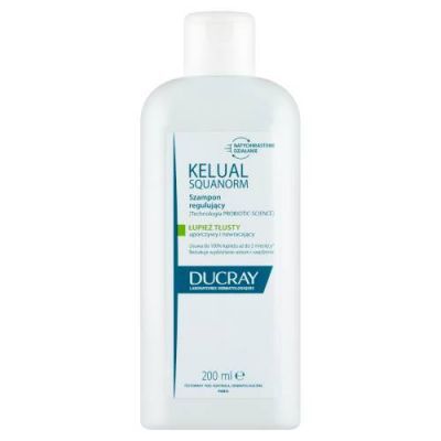 DUCRAY KELUAL SQUANORM Szampon regulujący łupież tłusty, 200 ml