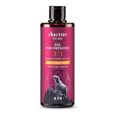 DUETUS for Men Energetyzujący żel pod prysznic dla mężczyzn 3w1, 300 ml