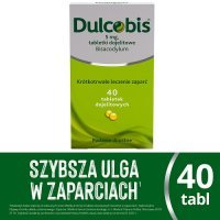 DULCOBIS 5 mg 40 tabletek dojelitowych, na jelita