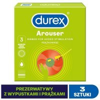 DUREX AROUSER prezerwatywy  3 sztuki
