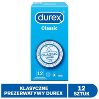 DUREX CLASSIC prezerwatywy 12 sztuk