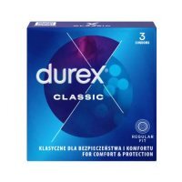 DUREX CLASSIC prezerwatywy 3 sztuki