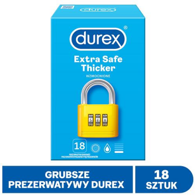 DUREX EXTRA SAFE prezerwatywy 18 sztuk