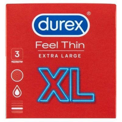 DUREX FEEL THIN XL prezerwatywy 3 sztuki