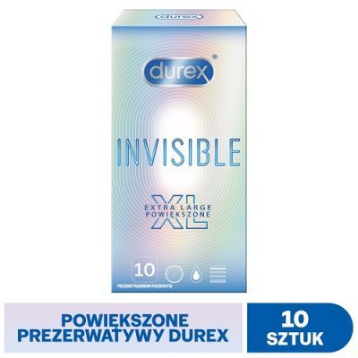DUREX INVISIBLE XL prezerwatywy 10 sztuk