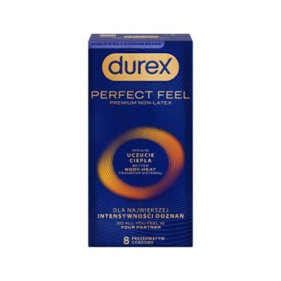 Durex Perfect Feel Prezerwatywy, 8 szt.