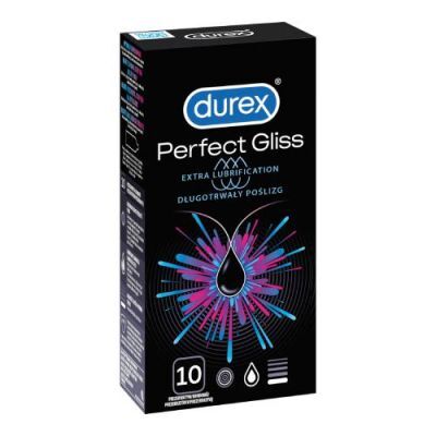 DUREX PERFECT GLISS Prezerwatywy, 10 szt.